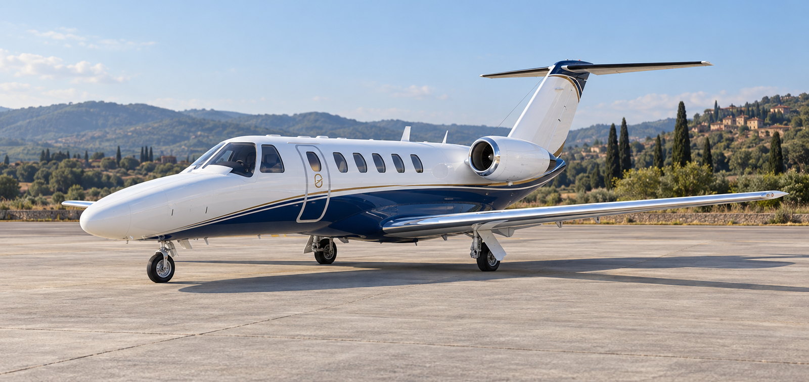 Cessna Citation CJ2+ on an apron