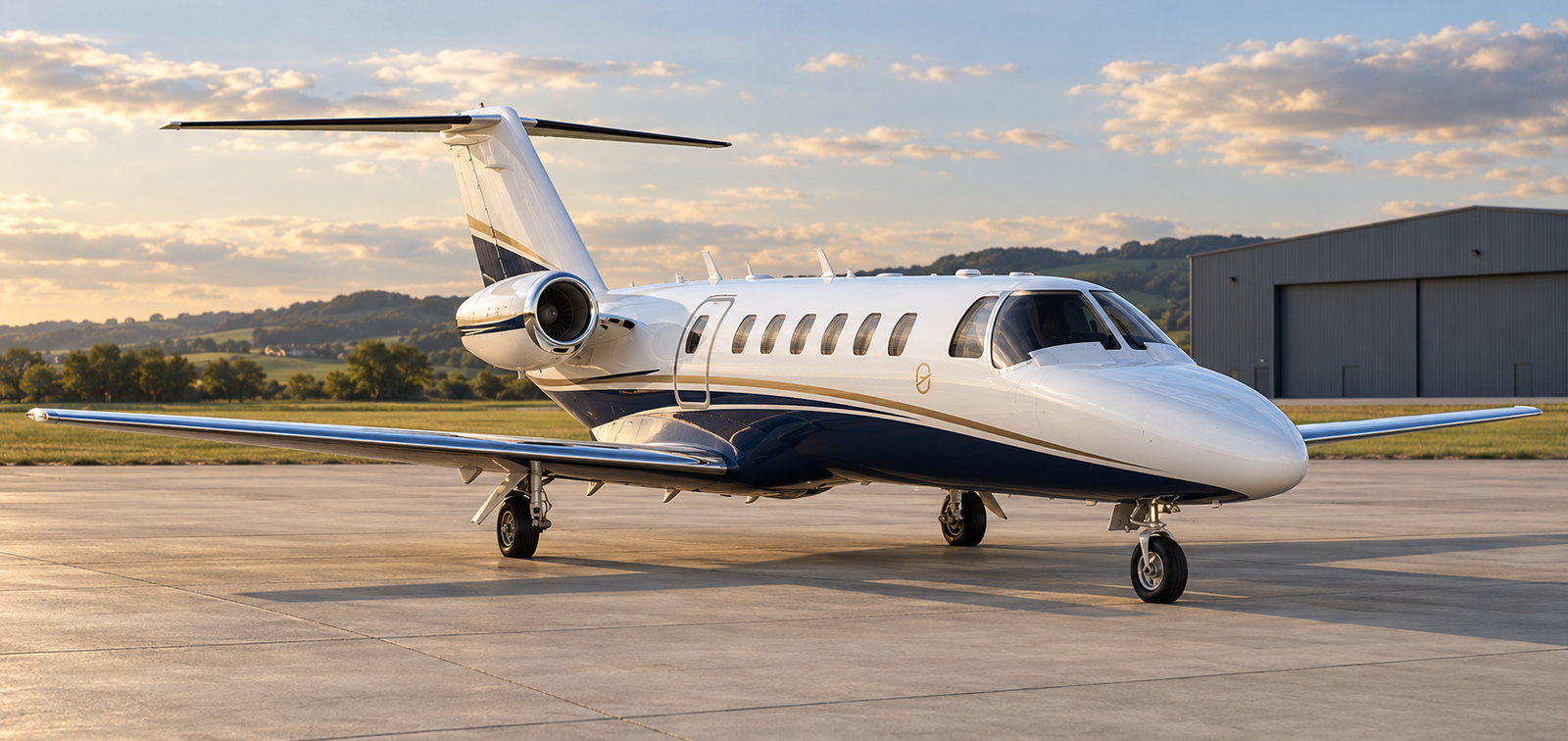 Cessna Citation CJ3 on an apron