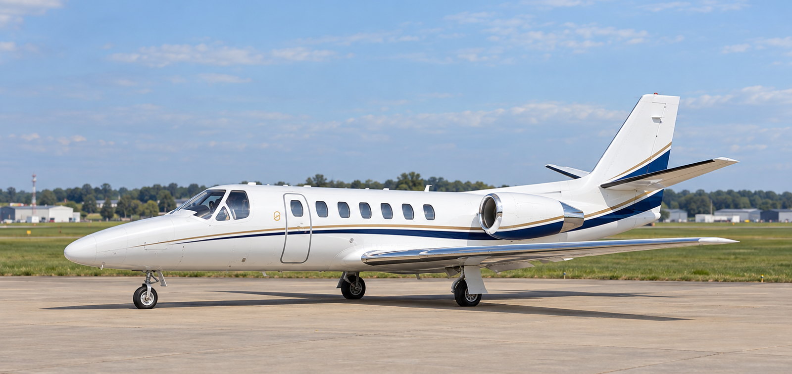 Cessna Citation V on an apron