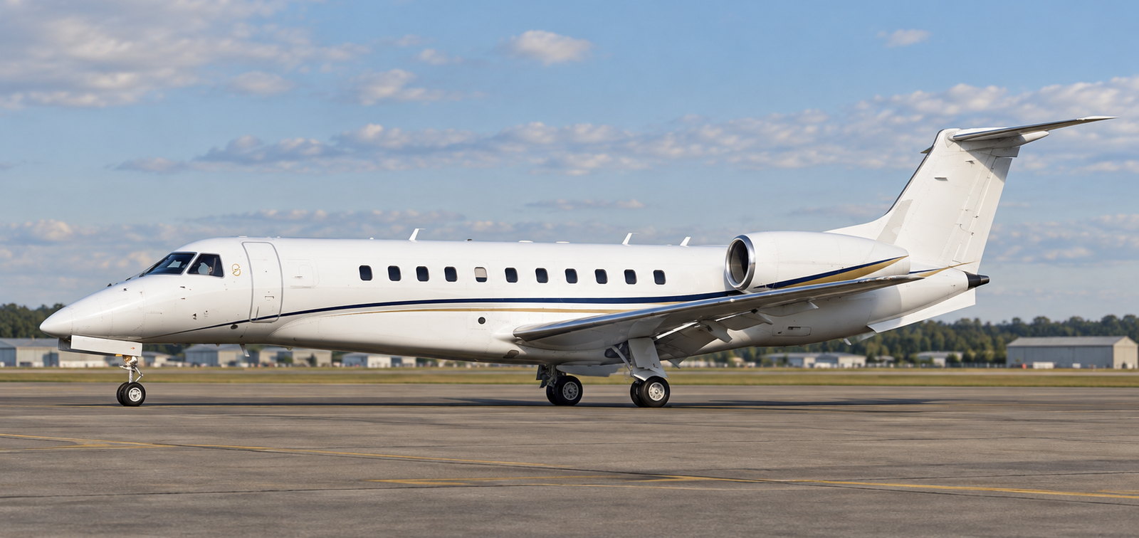 Embraer ERJ-135 on an apron