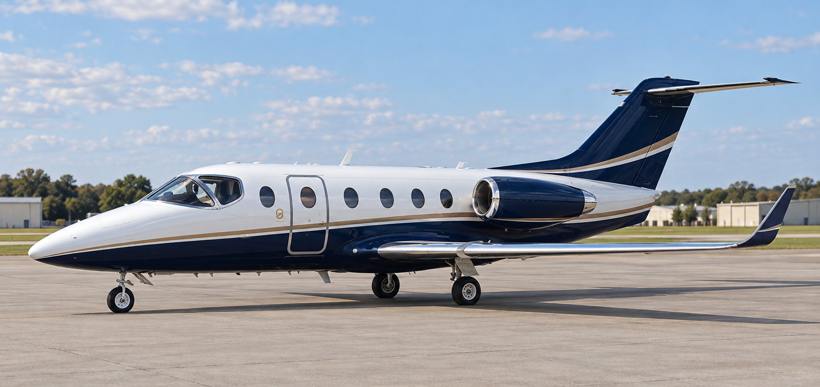Beechcraft Hawker 400XP on an apron