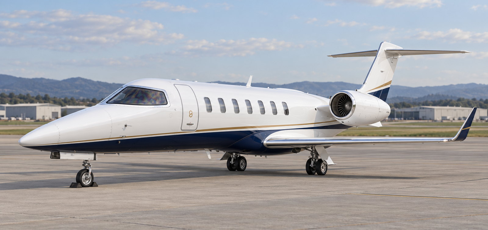 Bombardier Learjet 40XR on an apron