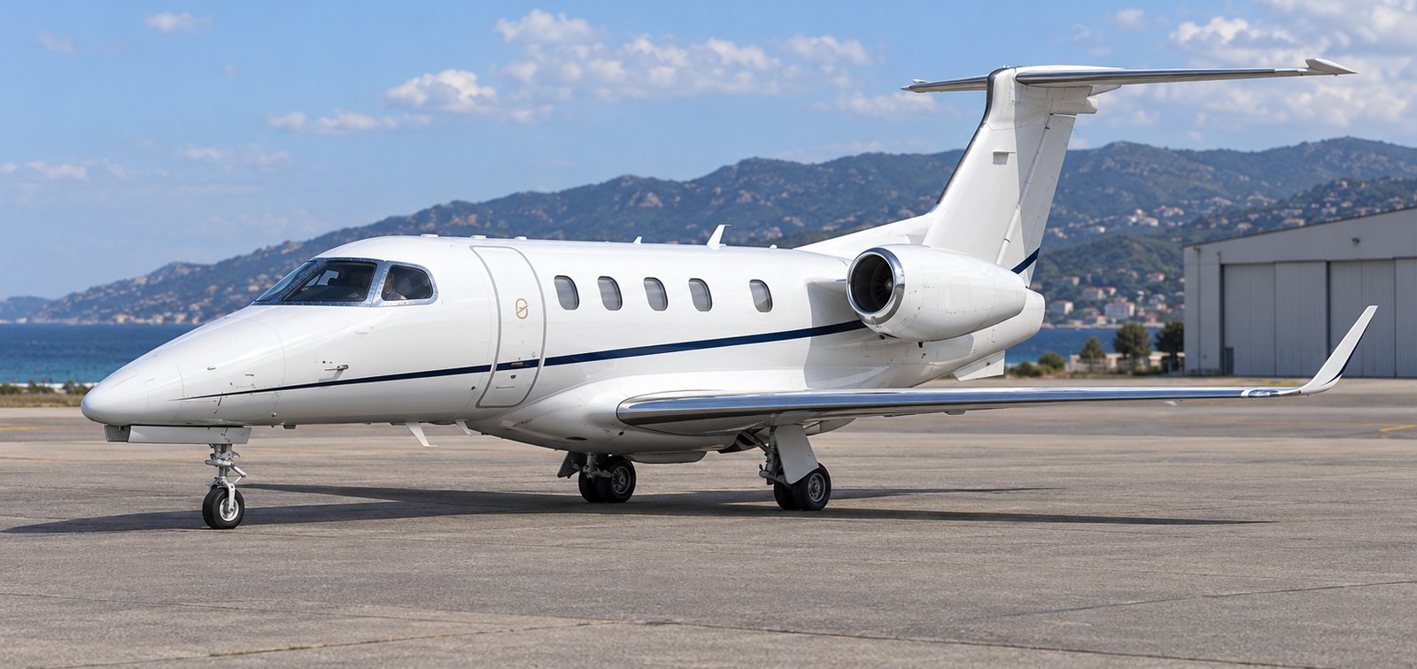 Embraer Phenom 300 on an apron