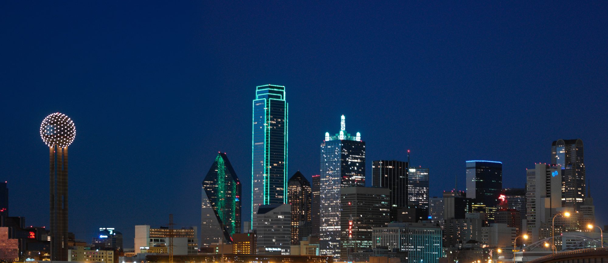 The Dallas skyline