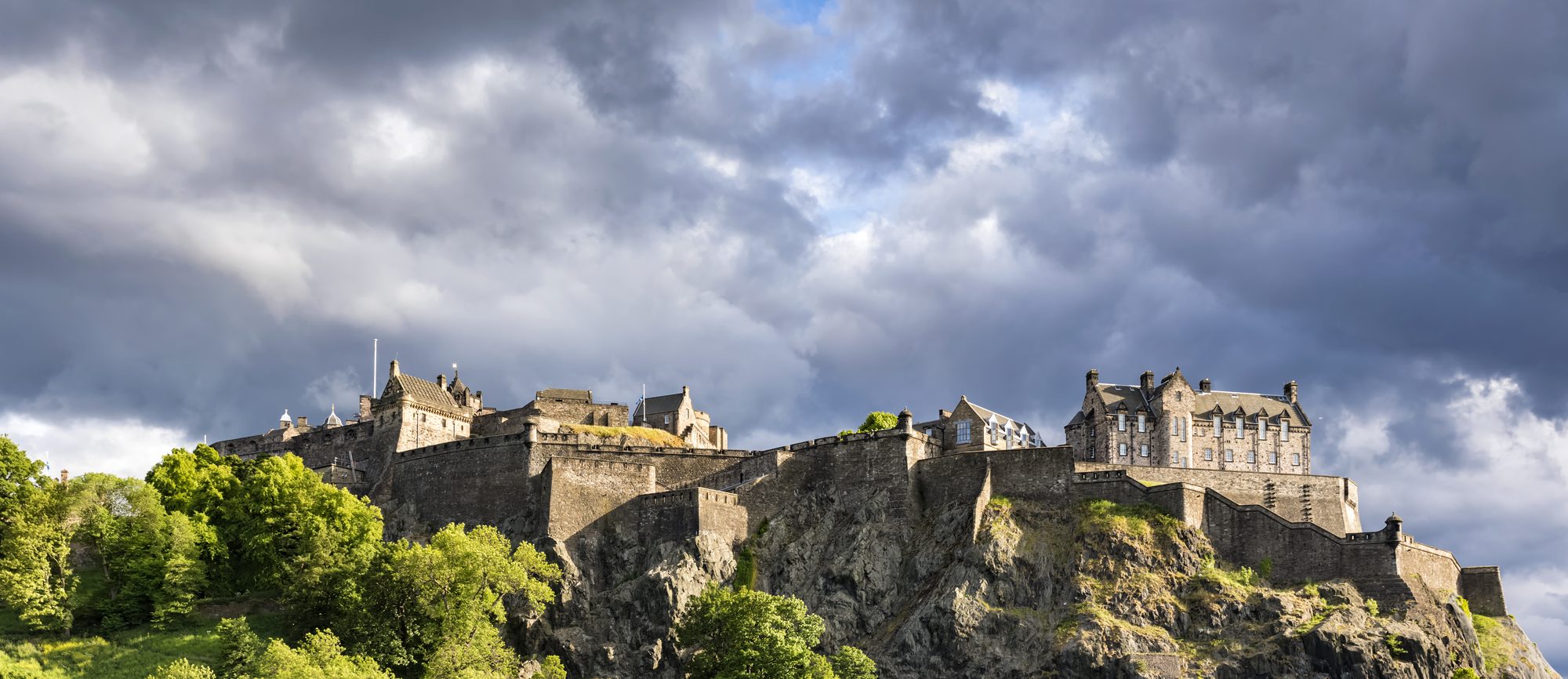 Edinburgh Castle on its rock above the city