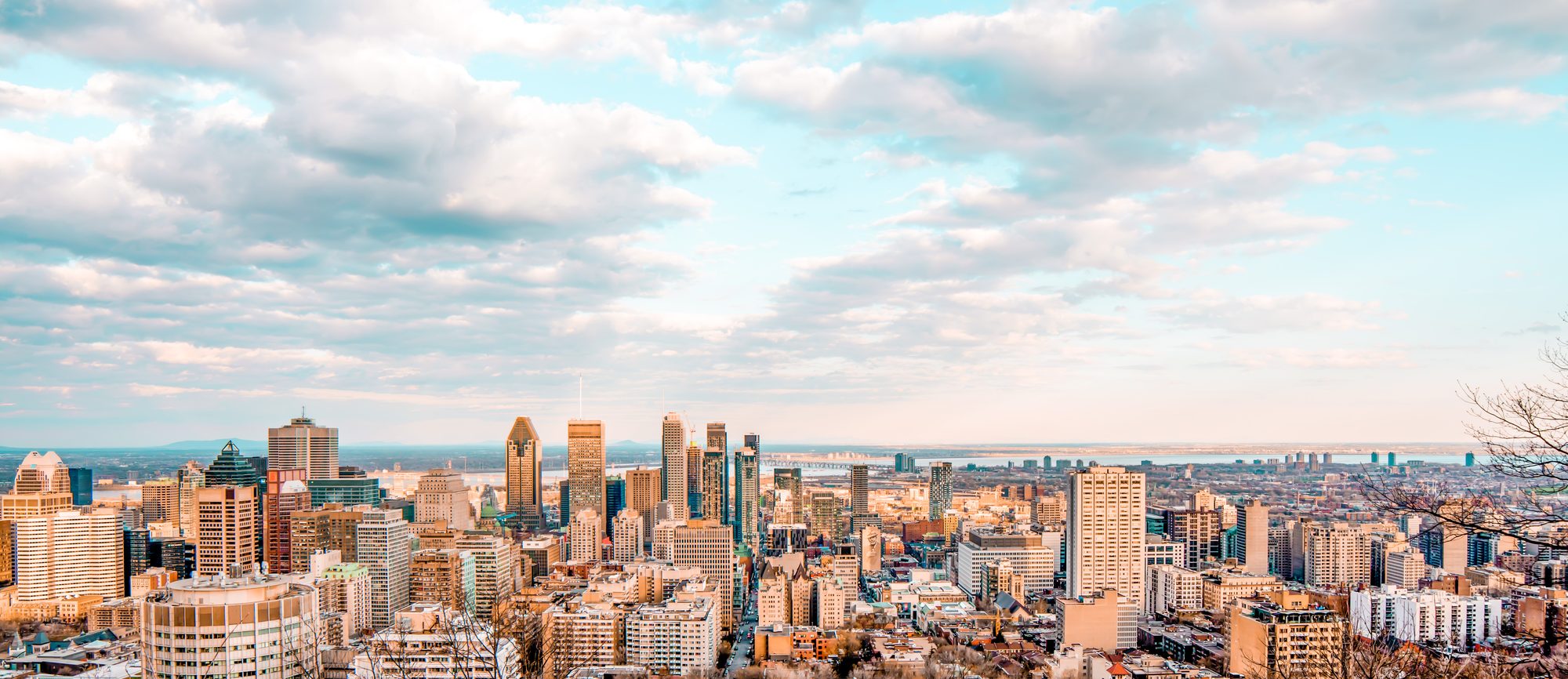 Montreal under a clear sky