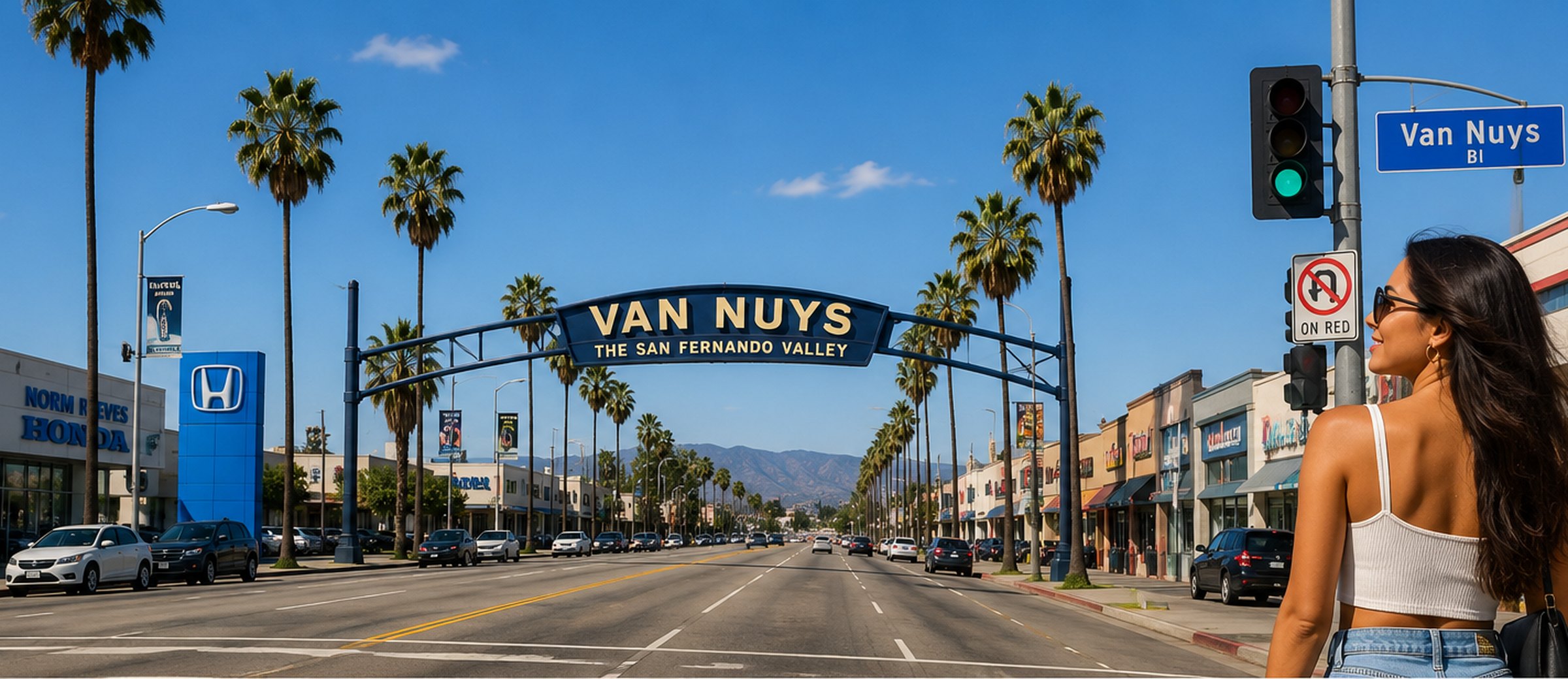 Van Nuys, the arrival on the San Francisco to Van Nuys empty leg route